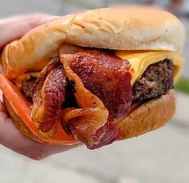 Nite Owl bacon cheeseburger