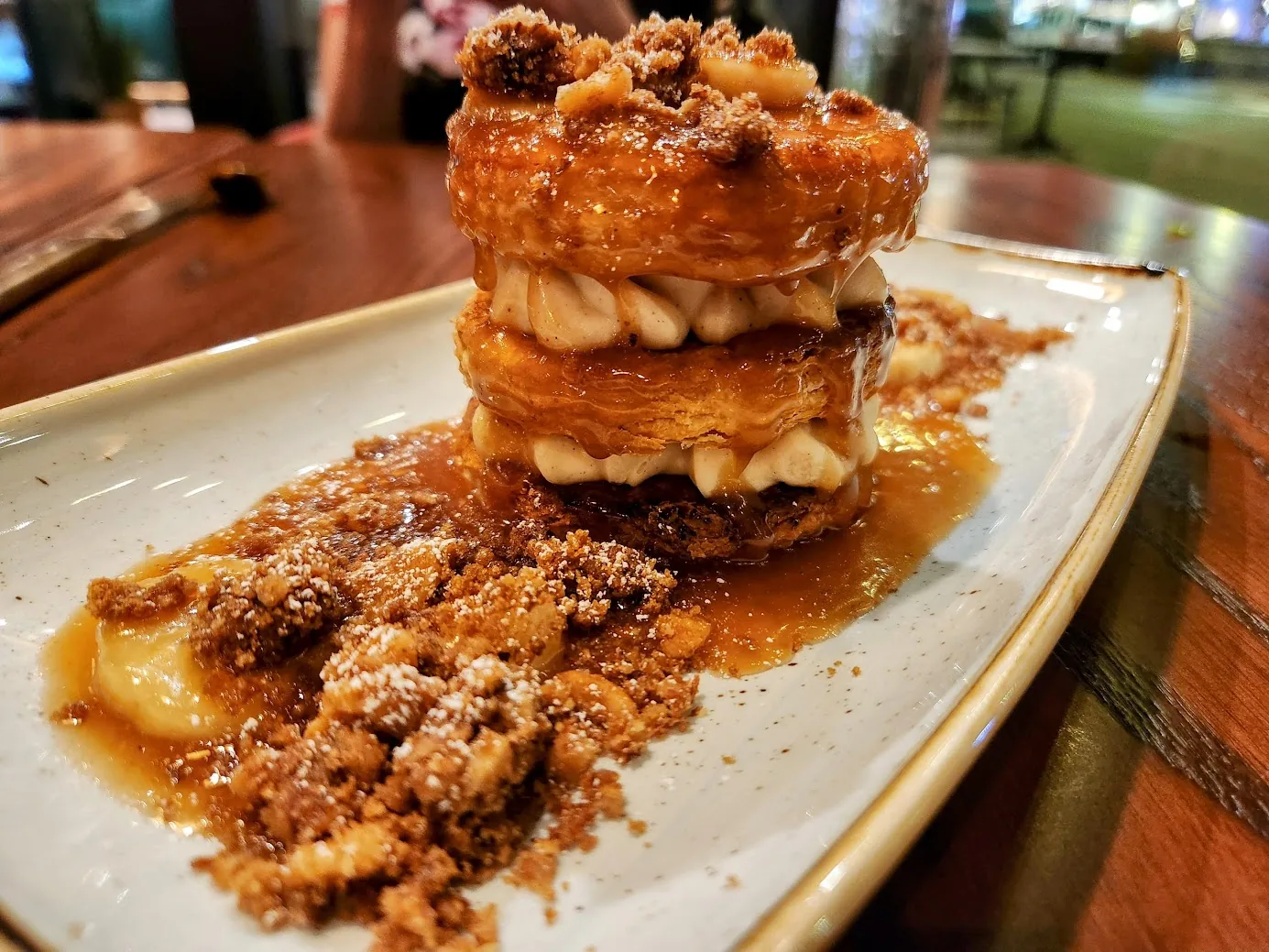 Margaux Brasserie - Banana Foster Napoleon