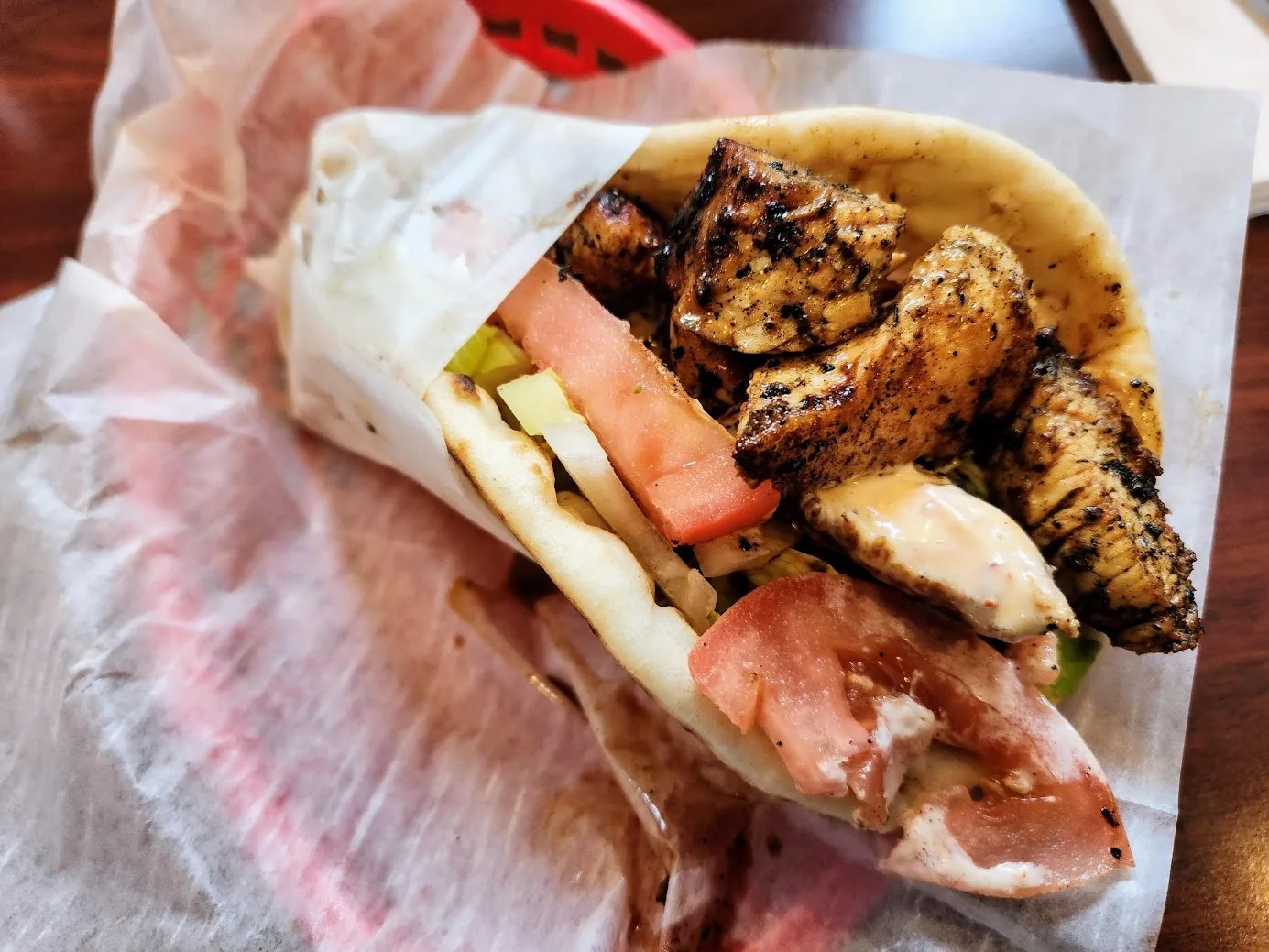 Cosmos Cafe - Signature Jerk Chicken Pita